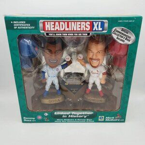 Mark McGwire and Sammy Sosa Headliners XL Home Run Chase '98 Cardinals Cubs